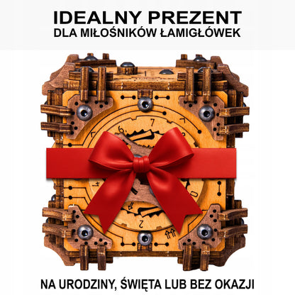Medinės 3D Dėlionės Galvosūkis Tesseract pabėgimo kambario dėžutė Wooden.City