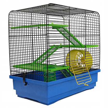 Didelė narvelis žiurkėnui, graužikui – tunelis, kopėtėlės 41x26x40