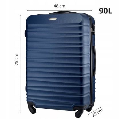 Didelis kelioninis lagaminas su ratukais RYANAIR 90L kietas XXL 3 SPALVŲ ZAGATTO