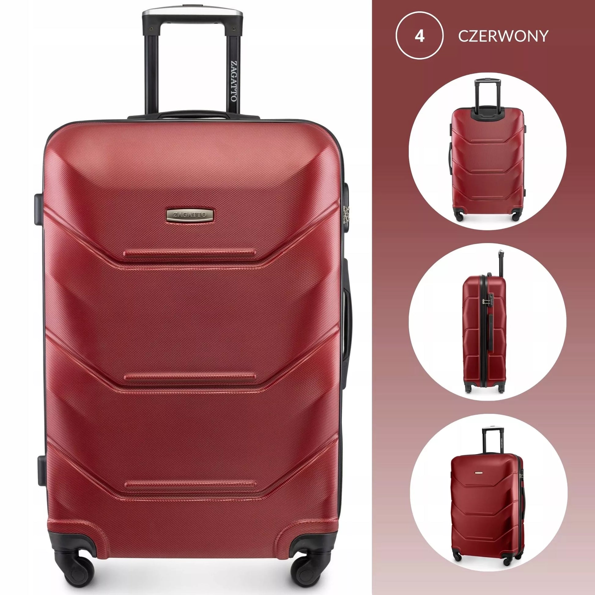 Didysis kelioninis lagaminas su ratukais RYANAIR WIZZAIR 90L XXL 7 SPALVŲ ZAGATTO