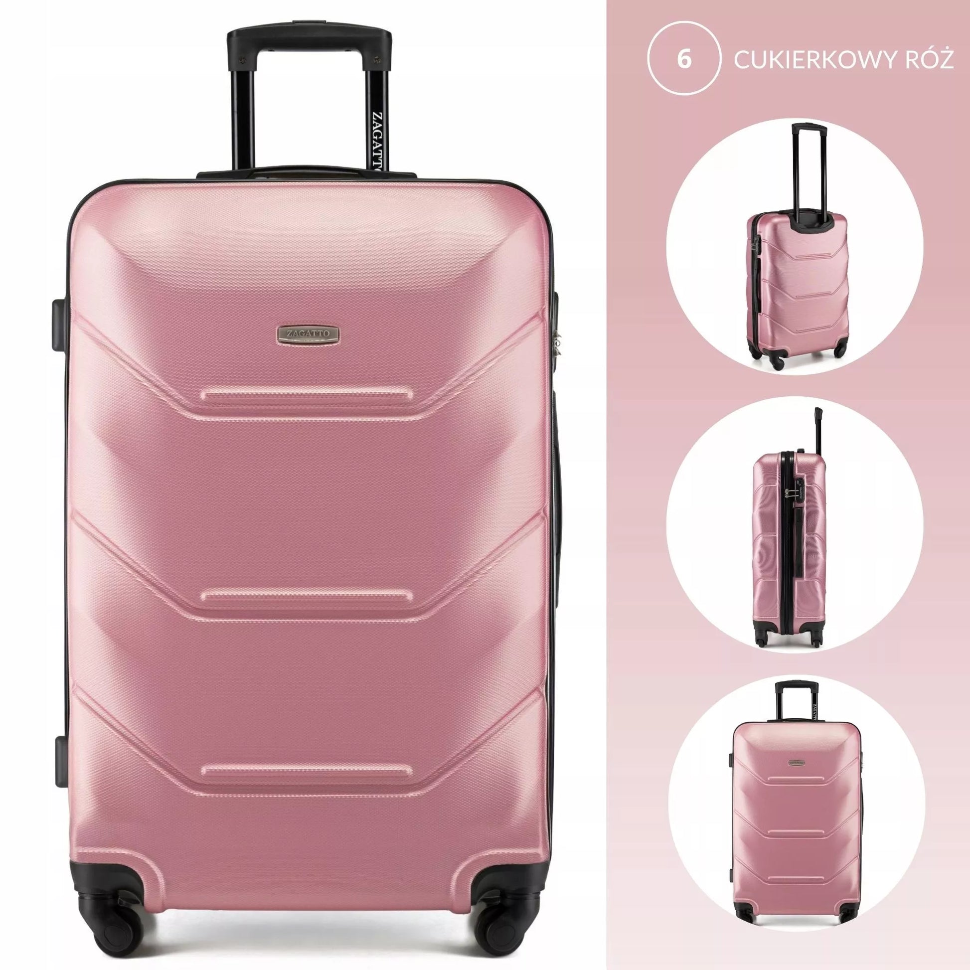 Didysis kelioninis lagaminas su ratukais RYANAIR WIZZAIR 90L XXL 7 SPALVŲ ZAGATTO