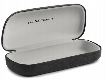 Vyriški poliarizuoti saulės akiniai Aviator stiliaus, juodi + auksiniai