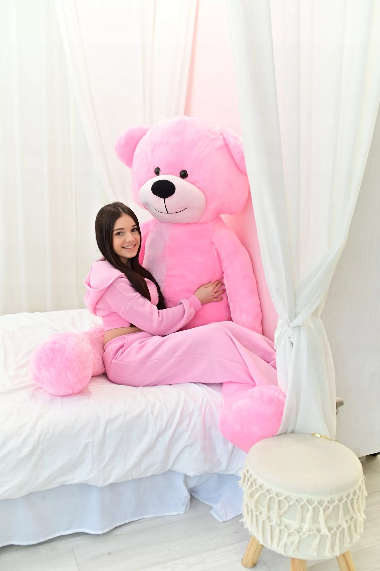 220 cm pliušinis meškinas – milžinas, minkštas žaislas