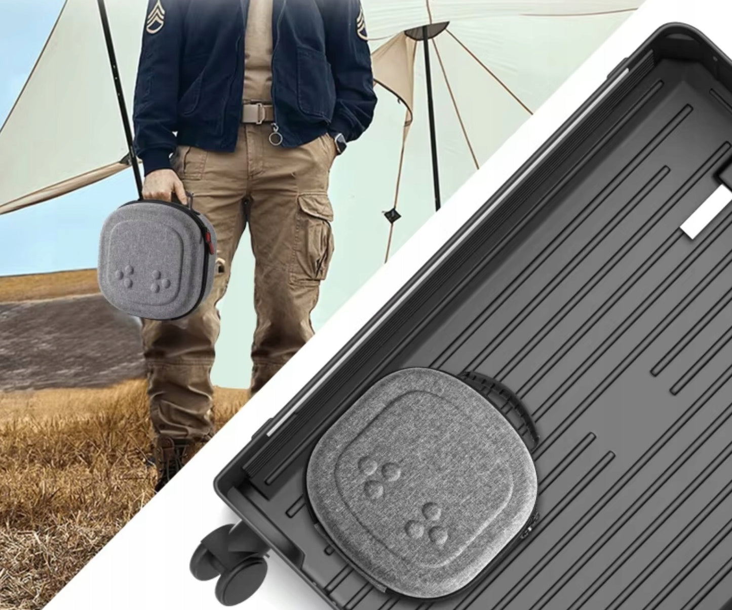 Dėklas lagaminėlis akiniams VR Meta Quest 2 / 3 / 3S