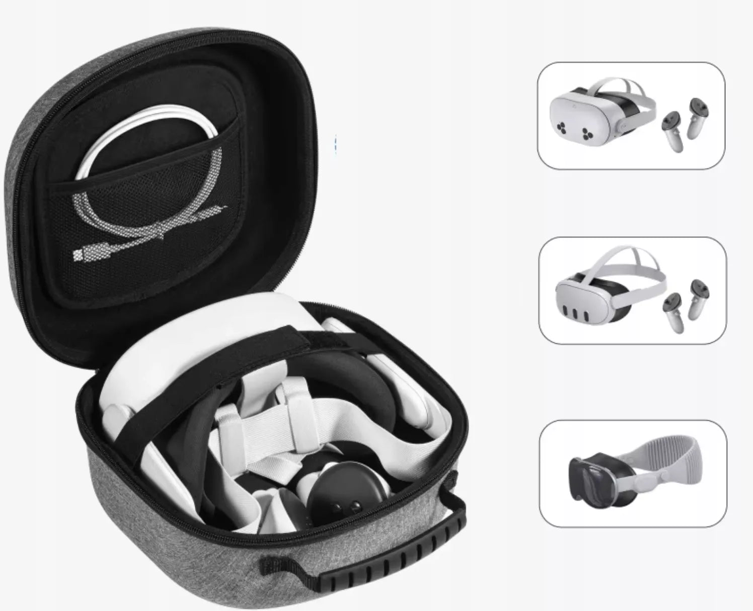 Dėklas lagaminėlis akiniams VR Meta Quest 2 / 3 / 3S