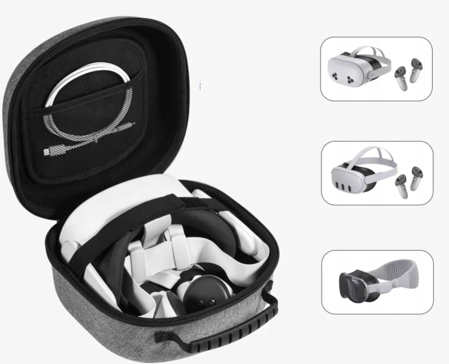Dėklas lagaminėlis akiniams VR Meta Quest 2 / 3 / 3S
