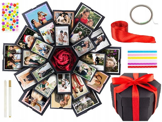 Sprogstanti nuotraukų dėžutė