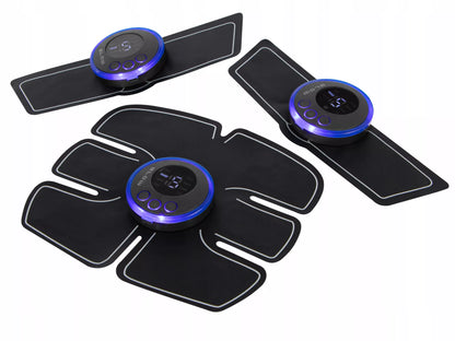 Raumenų elektrostimuliatorius pilvo, nugaros ir kojų srityms, juodas, 5 W