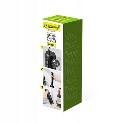 Elektrinis USB-C įkraunamas vyno atidarytuvas