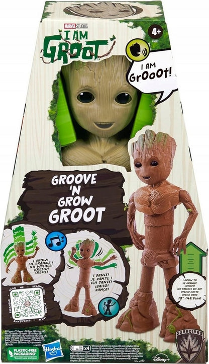 MARVEL I'AM GROOT Figūrėlė GROOT Interaktyvi, Kalbanti, Dainuojanti, Šokanti, Auganti