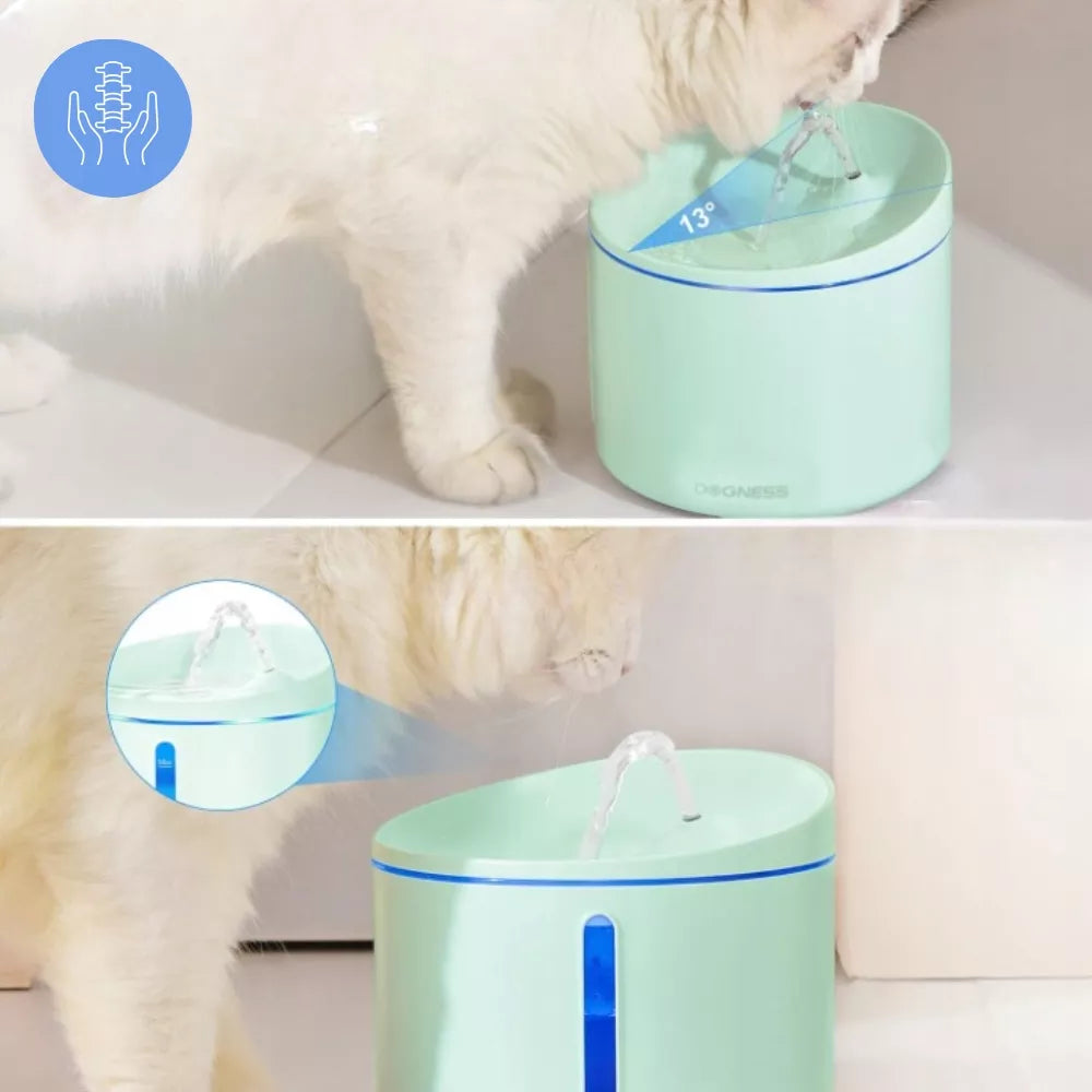 DOGNESS automatinis LED fontanėlis katėms ir šunims, tylus + filtras, 1 l