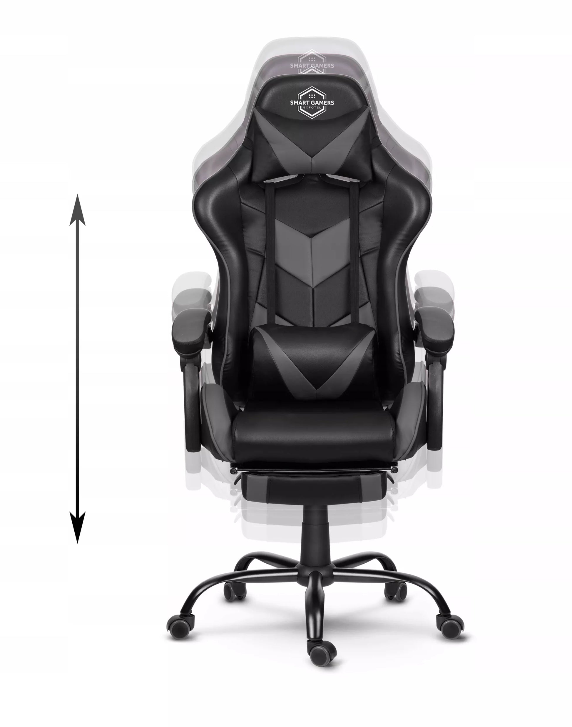 Žaidimų kėdė su masažine pagalvele – ergonomiška ir komfortiška