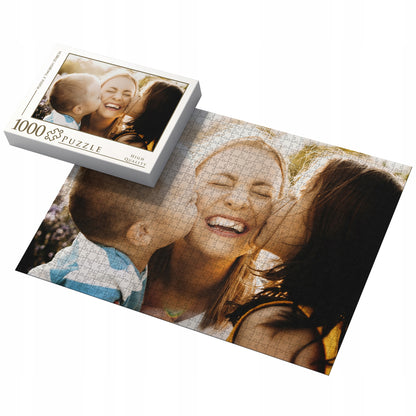 FOTO dėlionė su savo nuotrauka ir dėžute, dovana Kalėdoms, Šv. Mikalojaus dienai, 1000 detalių