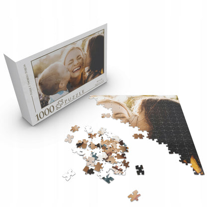 FOTO dėlionė su savo nuotrauka ir dėžute, dovana Kalėdoms, Šv. Mikalojaus dienai, 1000 detalių