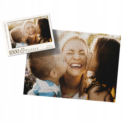 FOTO dėlionė su savo nuotrauka ir dėžute, dovana Kalėdoms, Šv. Mikalojaus dienai, 1000 detalių