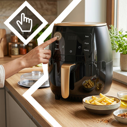 Beriebalinė Keptuvė Air Fryer 6L, 2400W Galingas Orkaitė-Keptuvė