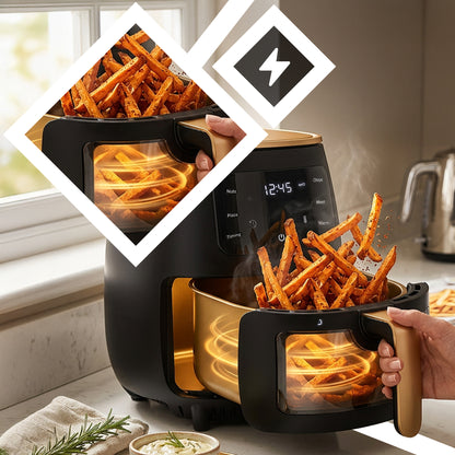 Beriebalinė Keptuvė Air Fryer 6L, 2400W Galingas Orkaitė-Keptuvė