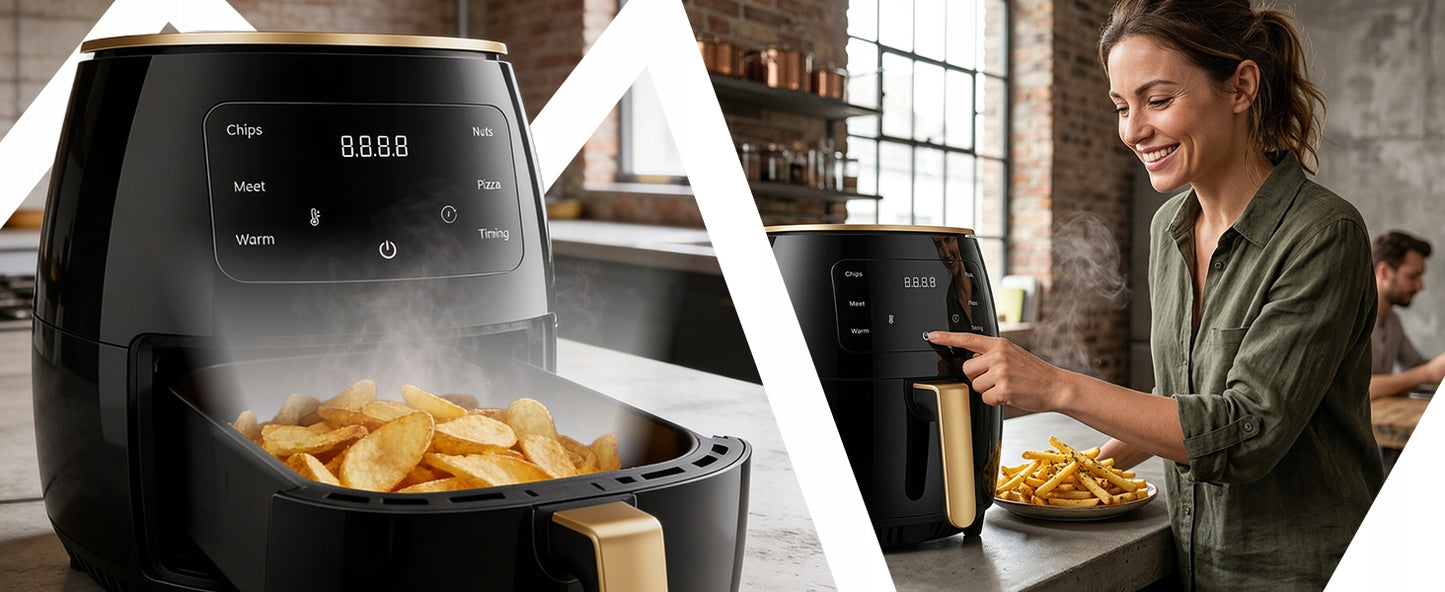 Beriebalinė Keptuvė Air Fryer 6L, 2400W Galingas Orkaitė-Keptuvė