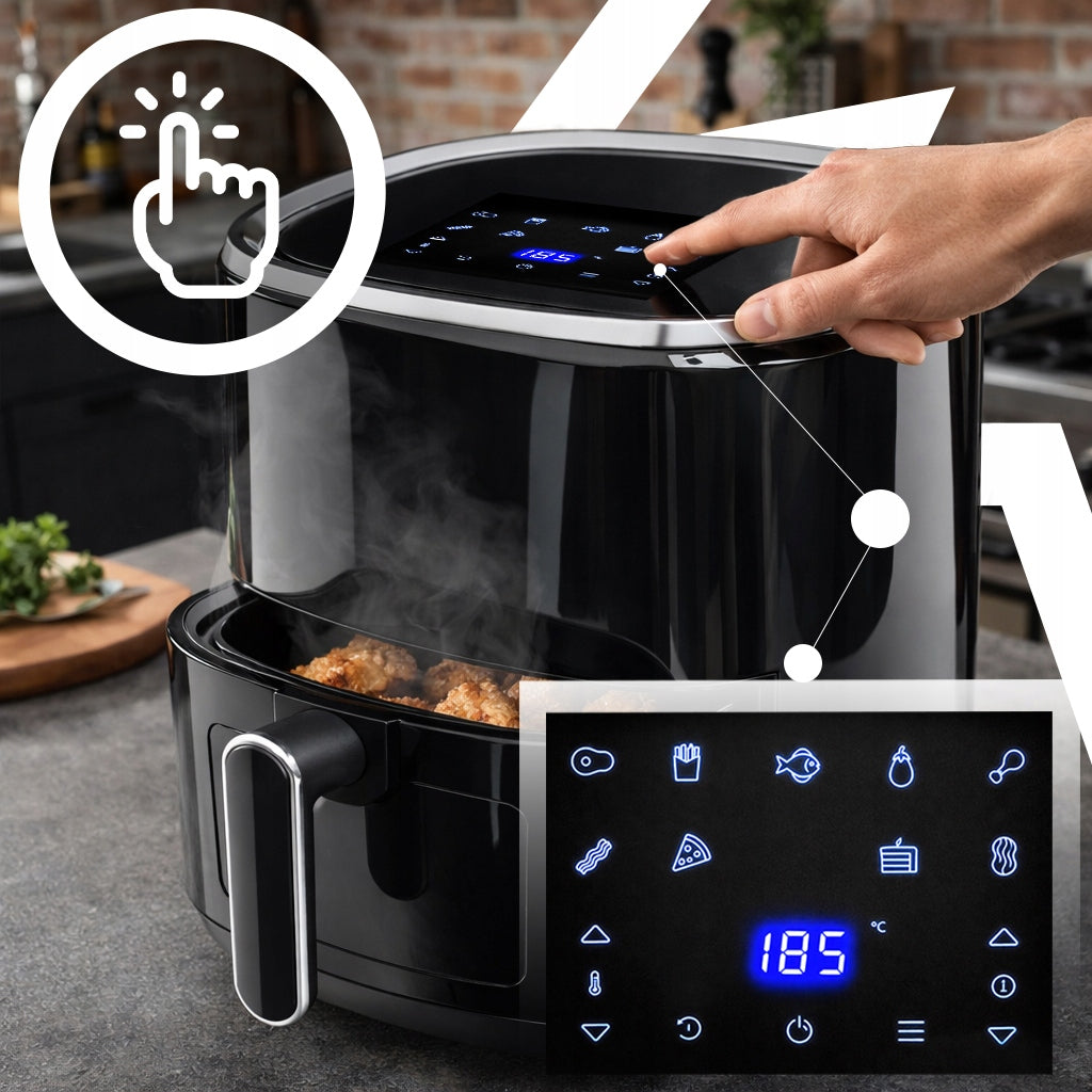 Beztukė Air Fryer Frituoklis-Orkaitė 3,2L, 1200W, 10 Programų