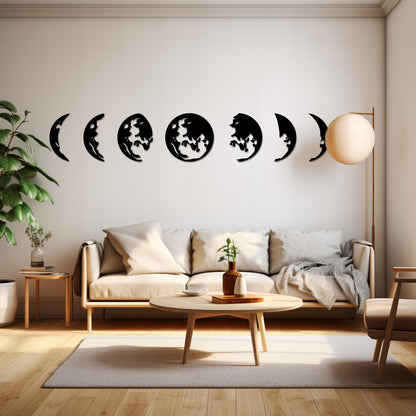 Mėnulio fazių Ažūrinis Dekoratyvinis Panelis 3D Sienos Paveikslas/Dekoracija 180 x 35 cm