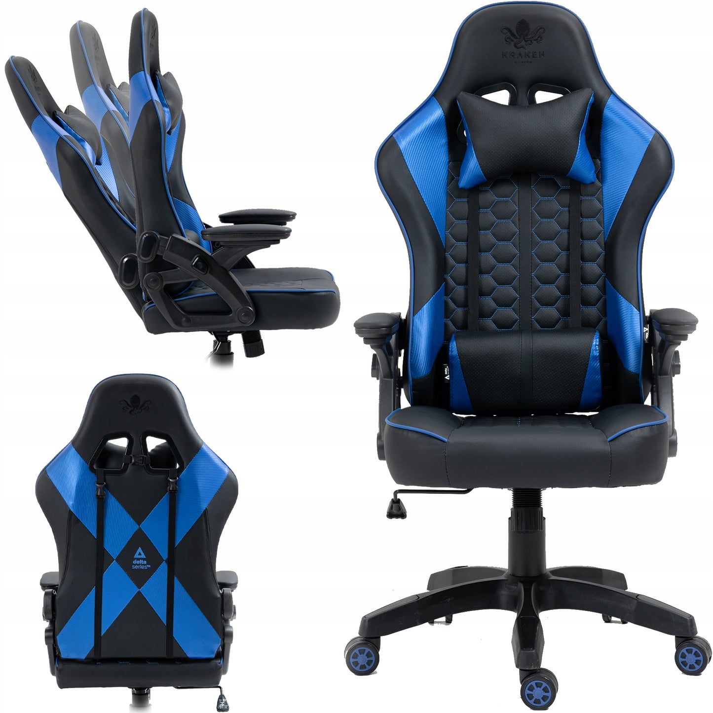 Sukama žaidimų kėdė biurui / žaidėjui prie stalo