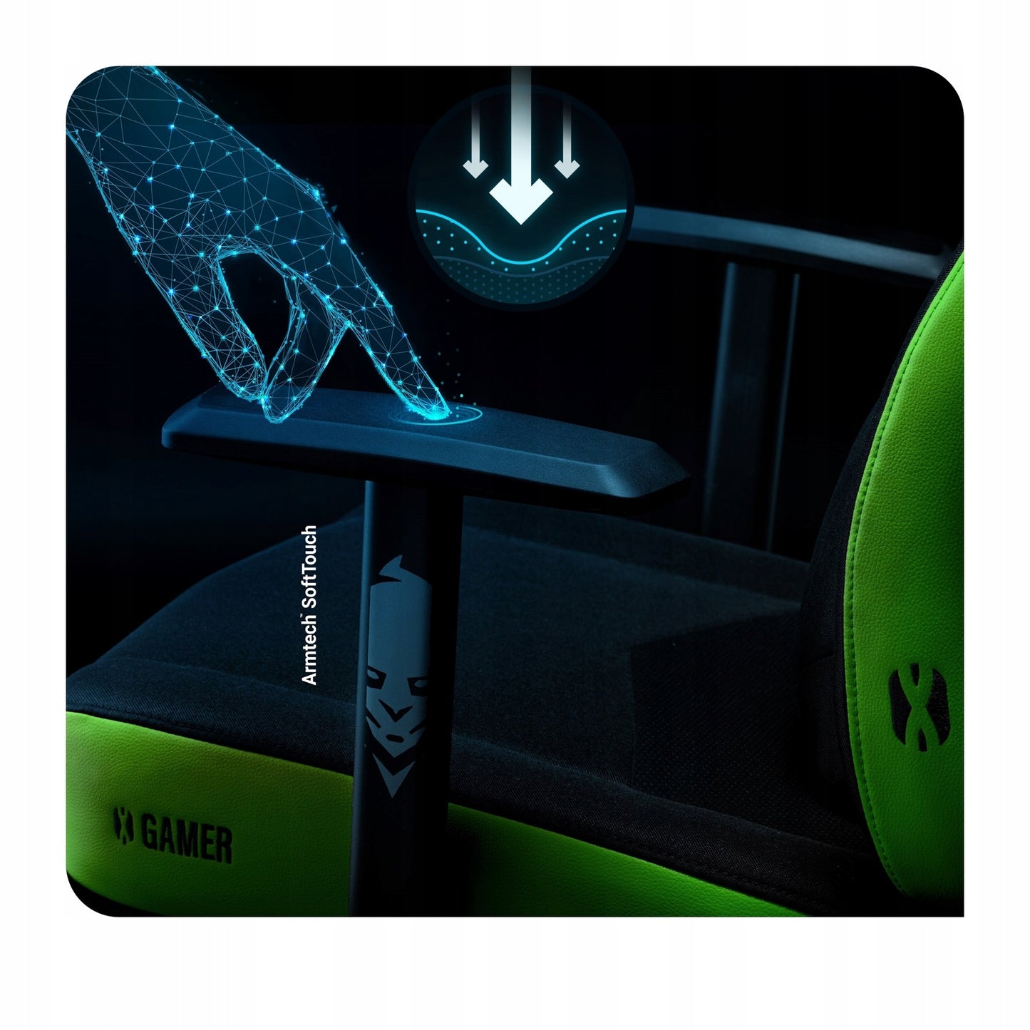 Žaidimų kėdė sukama Diablo X-Gamer 2.0 Standartinio dydžio Smaragdo žalia