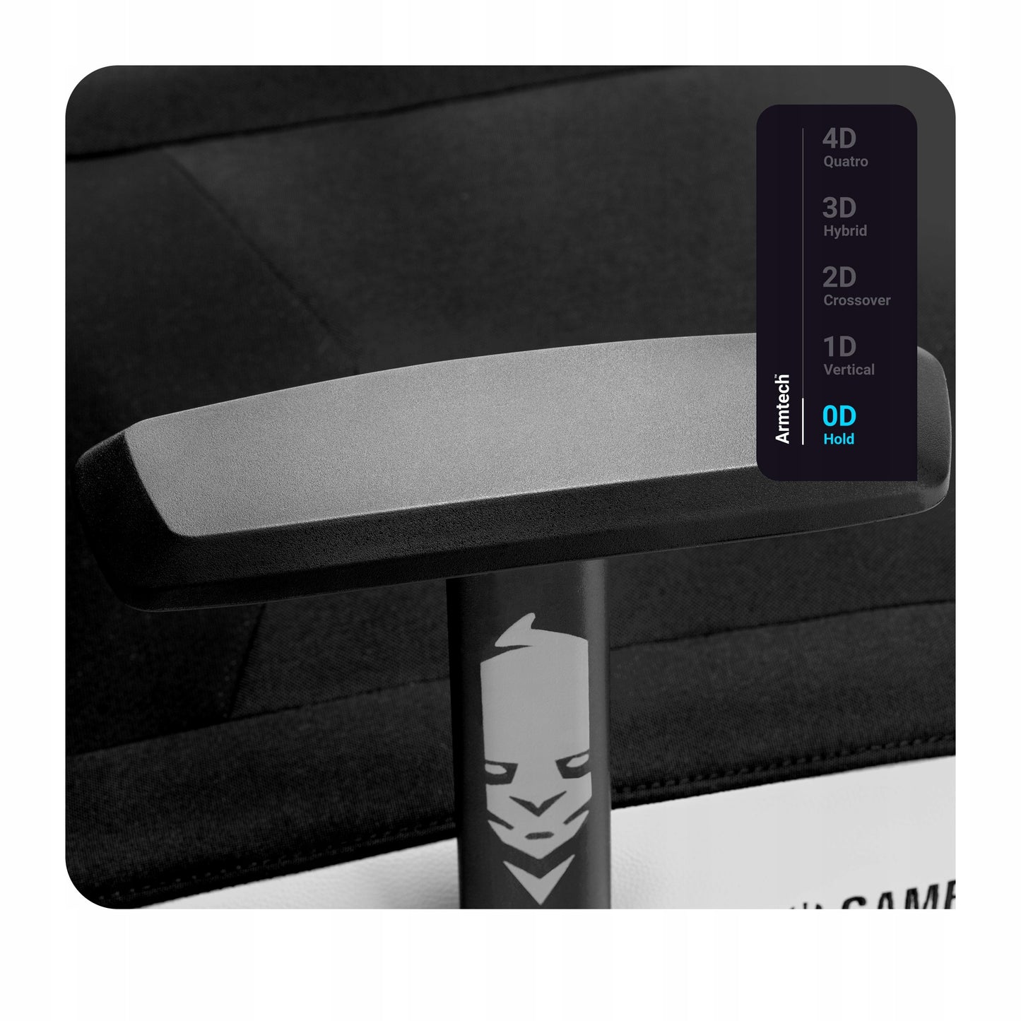 Žaidimų kėdė medžiaginė sukamoji Diablo X-Gamer Normalaus dydžio: Sniego baltumo