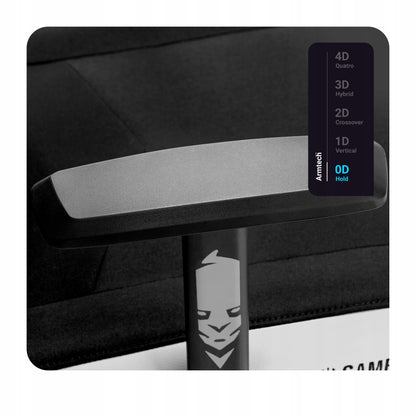 Žaidimų kėdė medžiaginė sukamoji Diablo X-Gamer Normalaus dydžio: Sniego baltumo