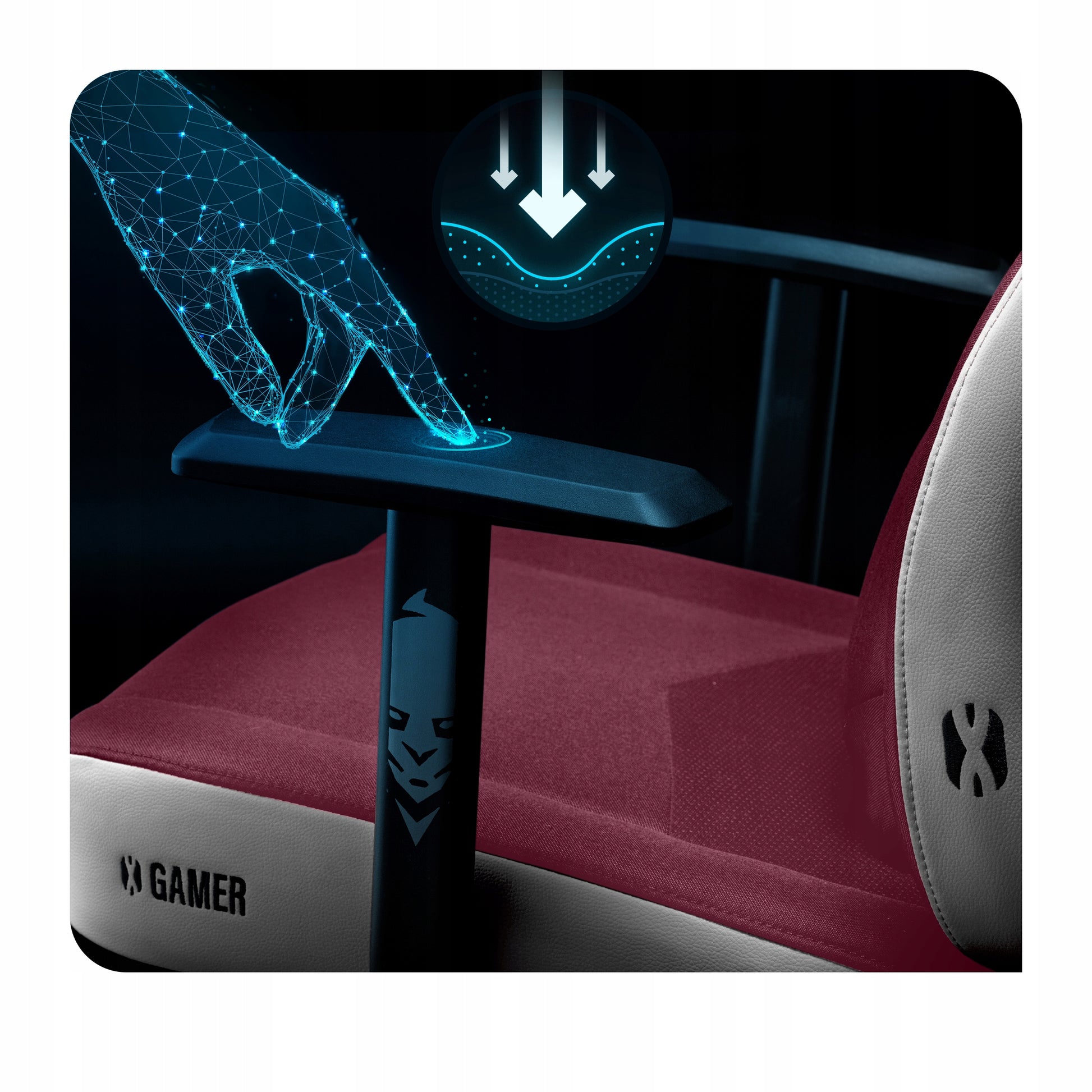 Žaidimų kėdė Rožinė Diablo X-Gamer 2.0 Normal Dydis: Marshmallow Pink