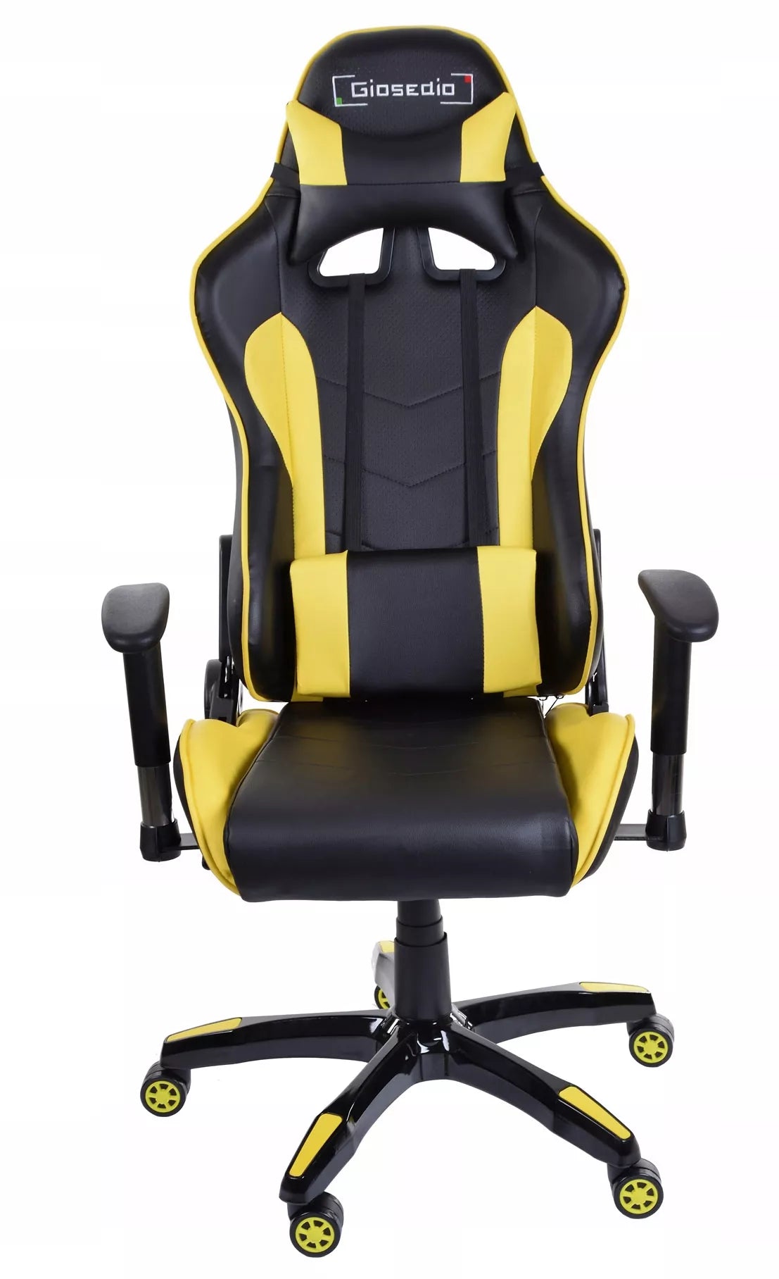 Žaidimų kėdė yellow/black – ergonomiška
