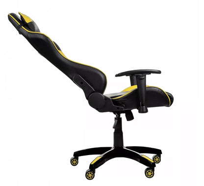 Žaidimų kėdė yellow/black – ergonomiška