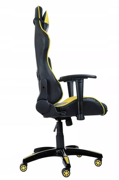 Žaidimų kėdė yellow/black – ergonomiška
