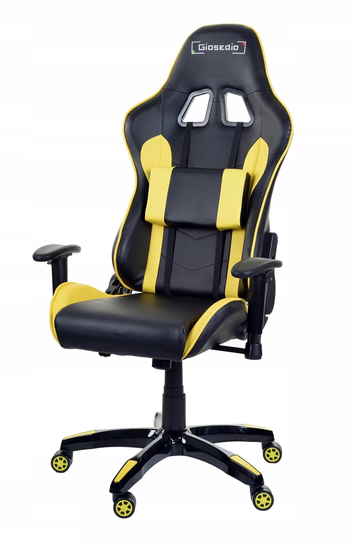 Žaidimų kėdė yellow/black – ergonomiška