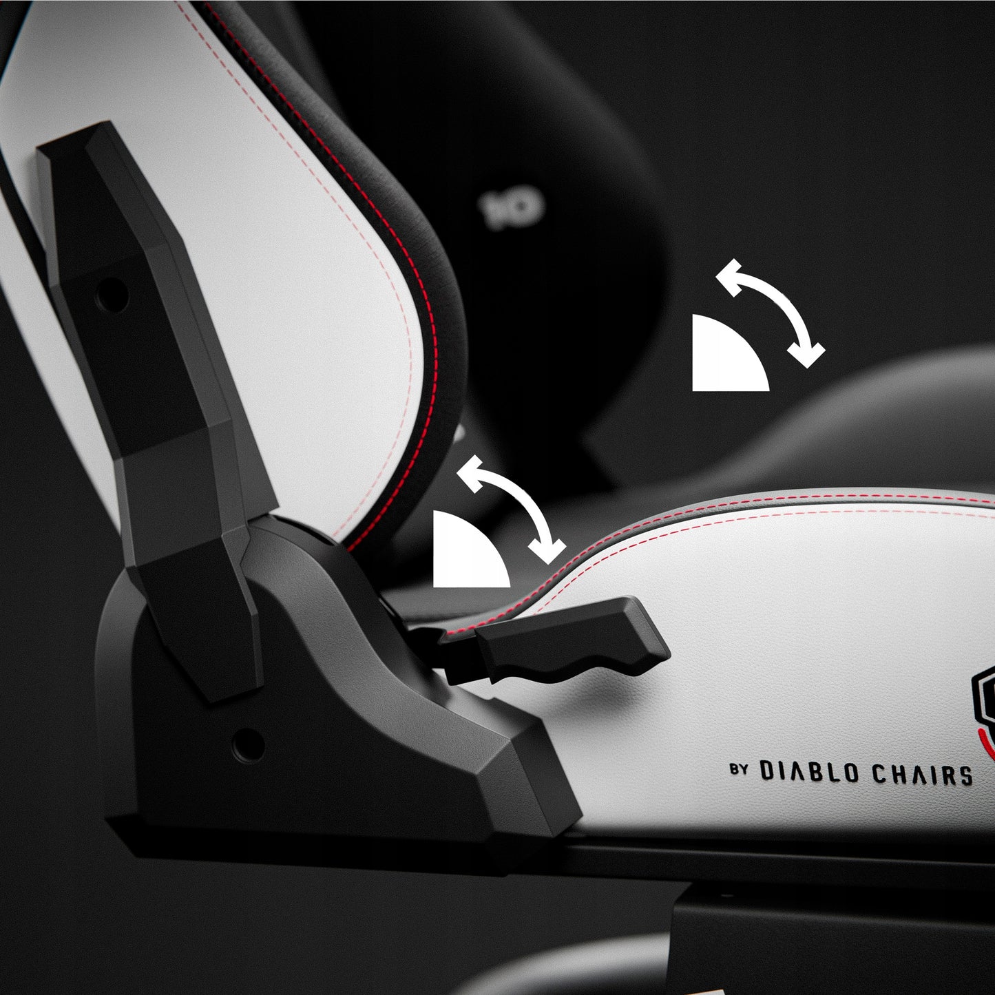 Lenktynių kokpito simuliacinių lenkimų kėdė su vairu DIABLO X-Drive