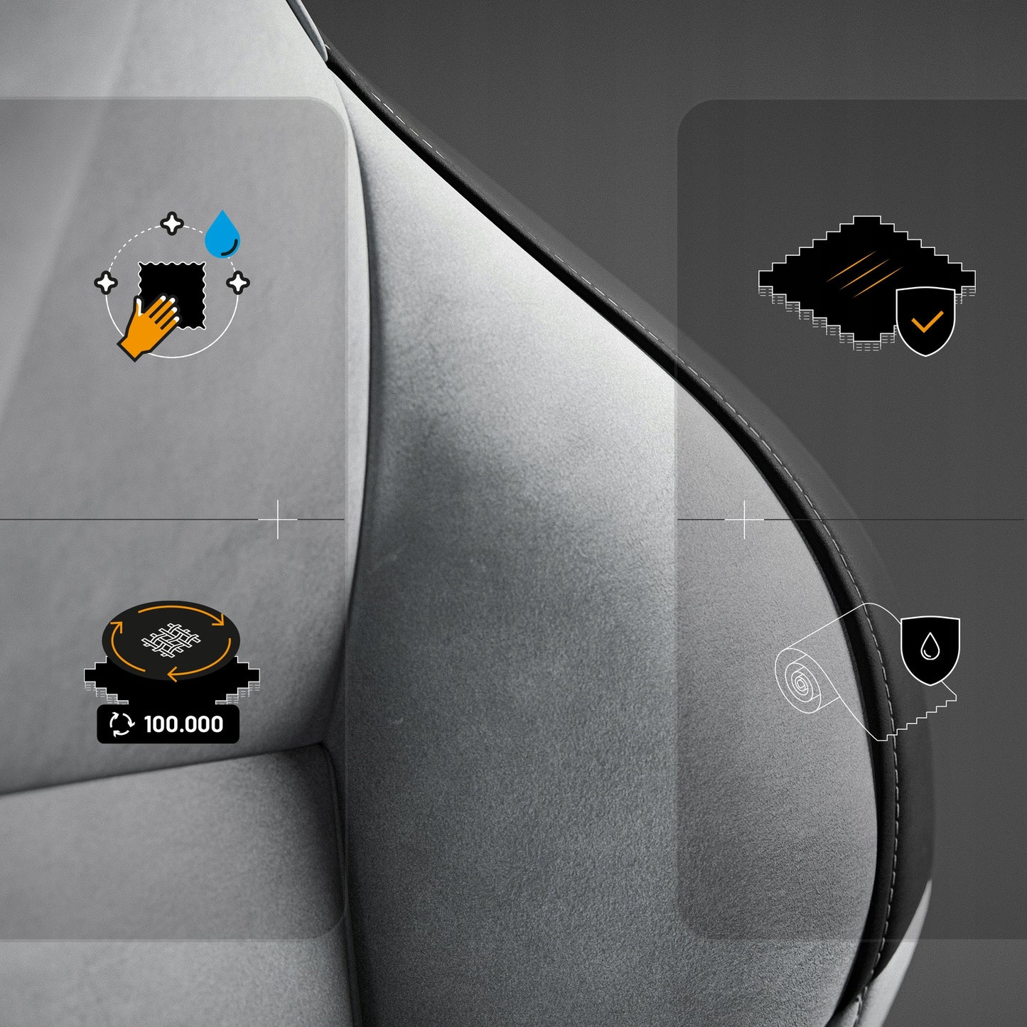 Žaidimų kėdė Diablo Chairs X.One Prime pilkas audinys