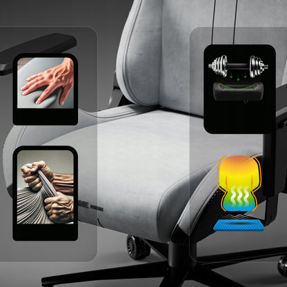 Žaidimų kėdė Diablo Chairs X.One Prime pilkas audinys