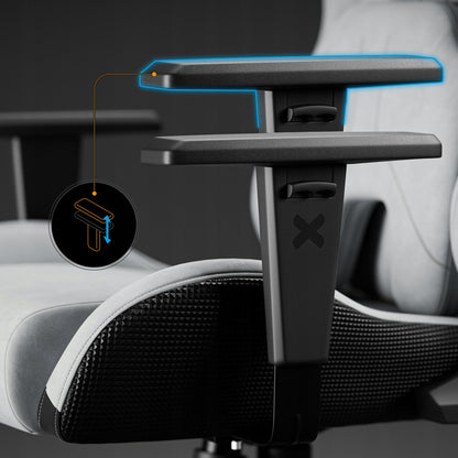 Žaidimų kėdė Diablo Chairs X.One Prime pilkas audinys