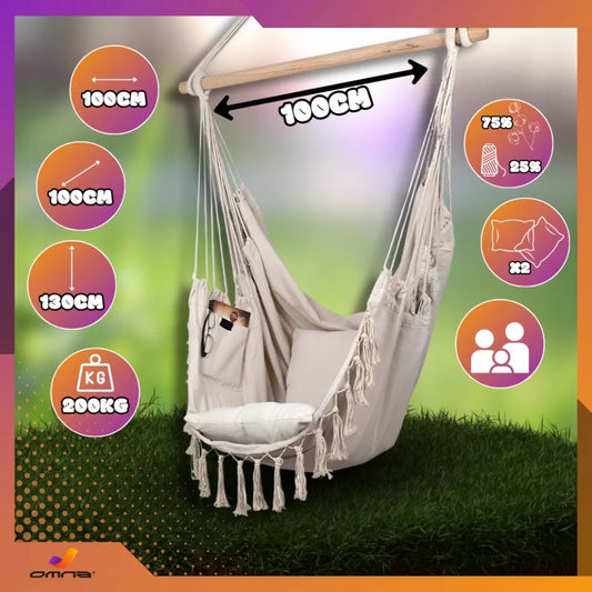 Sėdimoji kėdė Braziliška sūpynė Hamakas Sodui