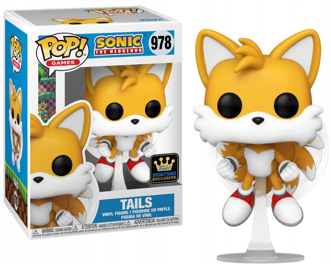 Funko POP! SONIC Žaidimų Figūrėlė 978 Tails (Skrendantis) (FL)