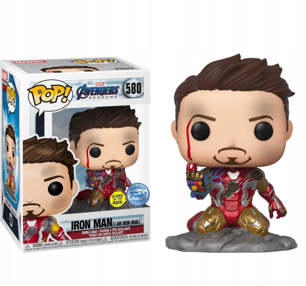 Funko Pop! MARVEL Endgame 580 Aš esu Geležinis žmogus (GD) (RT)