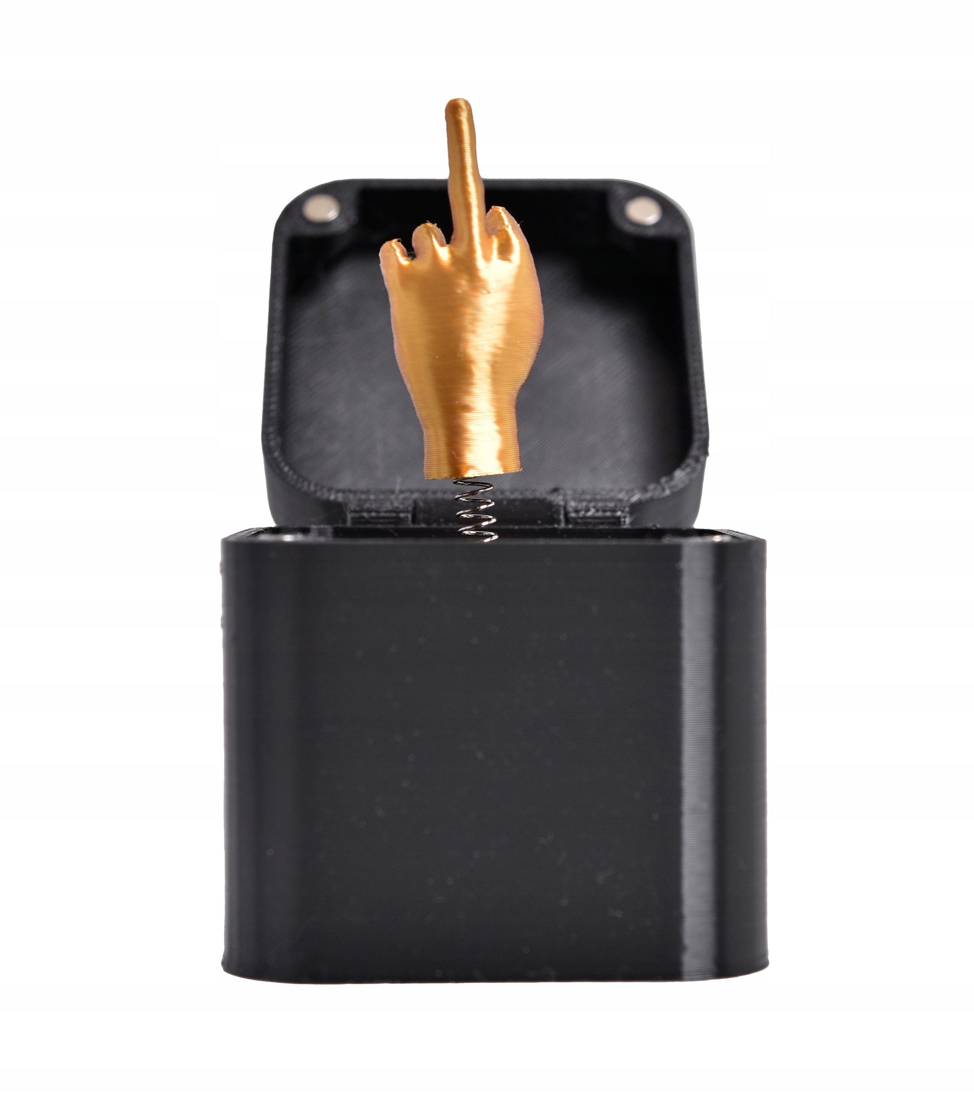 Juokingas iššokantis rankos su viduriniu pirštu pokštas - originali dovana