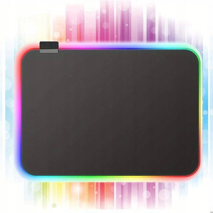 Žaidimų pelės kilimėlis ant stalo su LED RGB apšvietimu