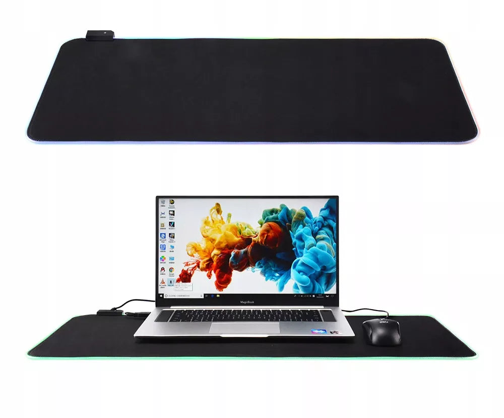 Žaidimų pelės kilimėlis su LED RGB apšvietimu