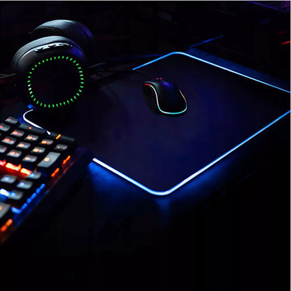 Žaidimų pelės kilimėlis su LED RGB apšvietimu