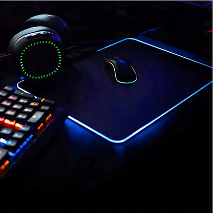 Žaidimų pelės kilimėlis su LED RGB apšvietimu