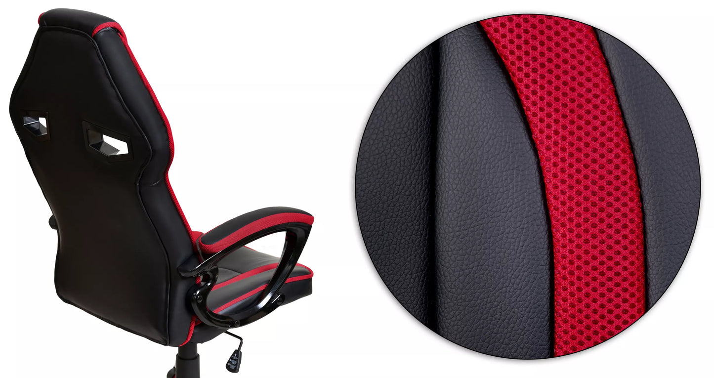Gaming kėdė žaidimams – raudona, ergonomiška