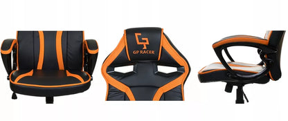 Žaidimų kėdė žaidėjams – oranžinė, ergonomiška