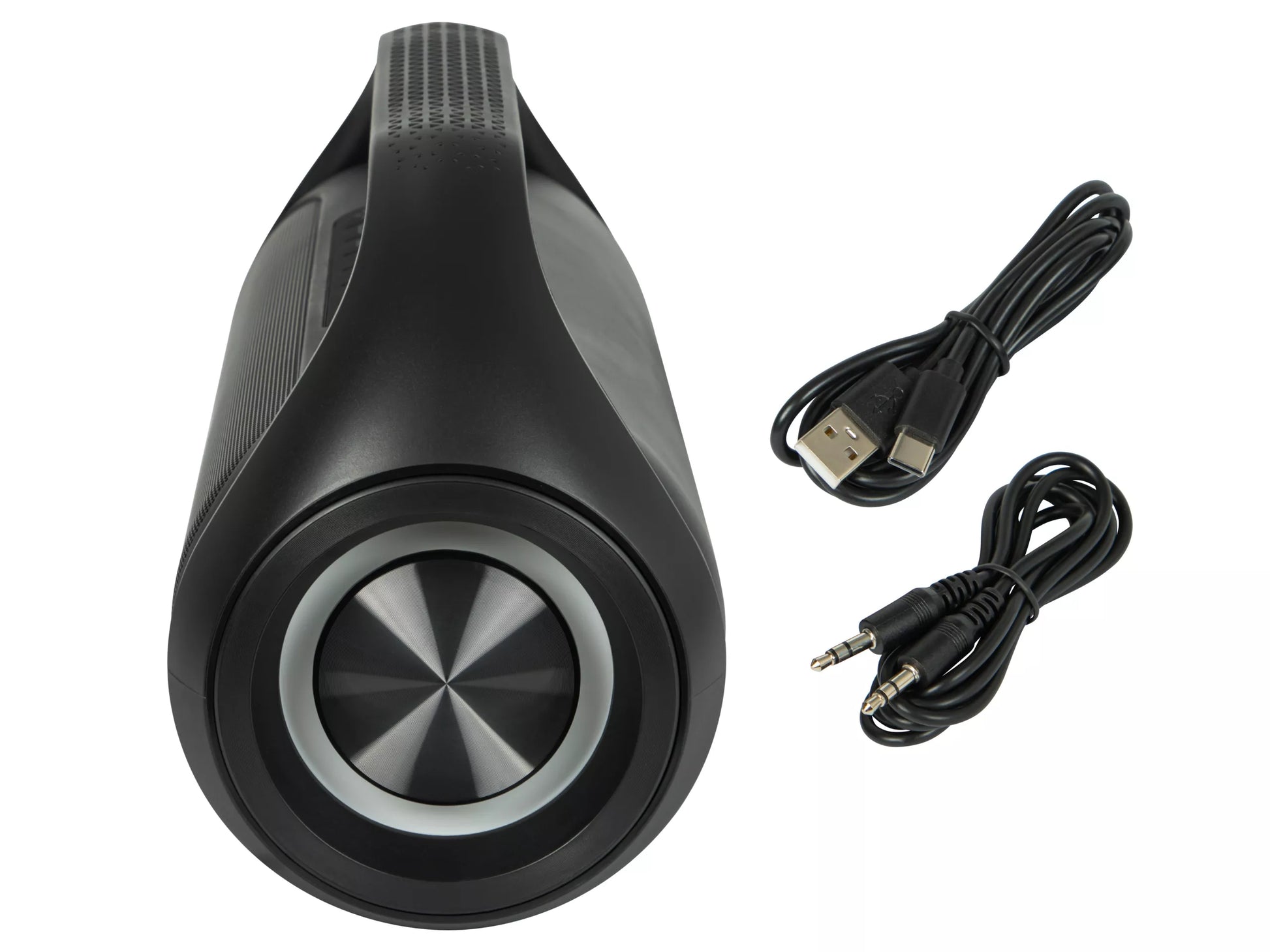 Nešiojamas belaidis vandeniui atsparus IPX5 Bluetooth garsiakalbis su FM radiju, USB ir RGB