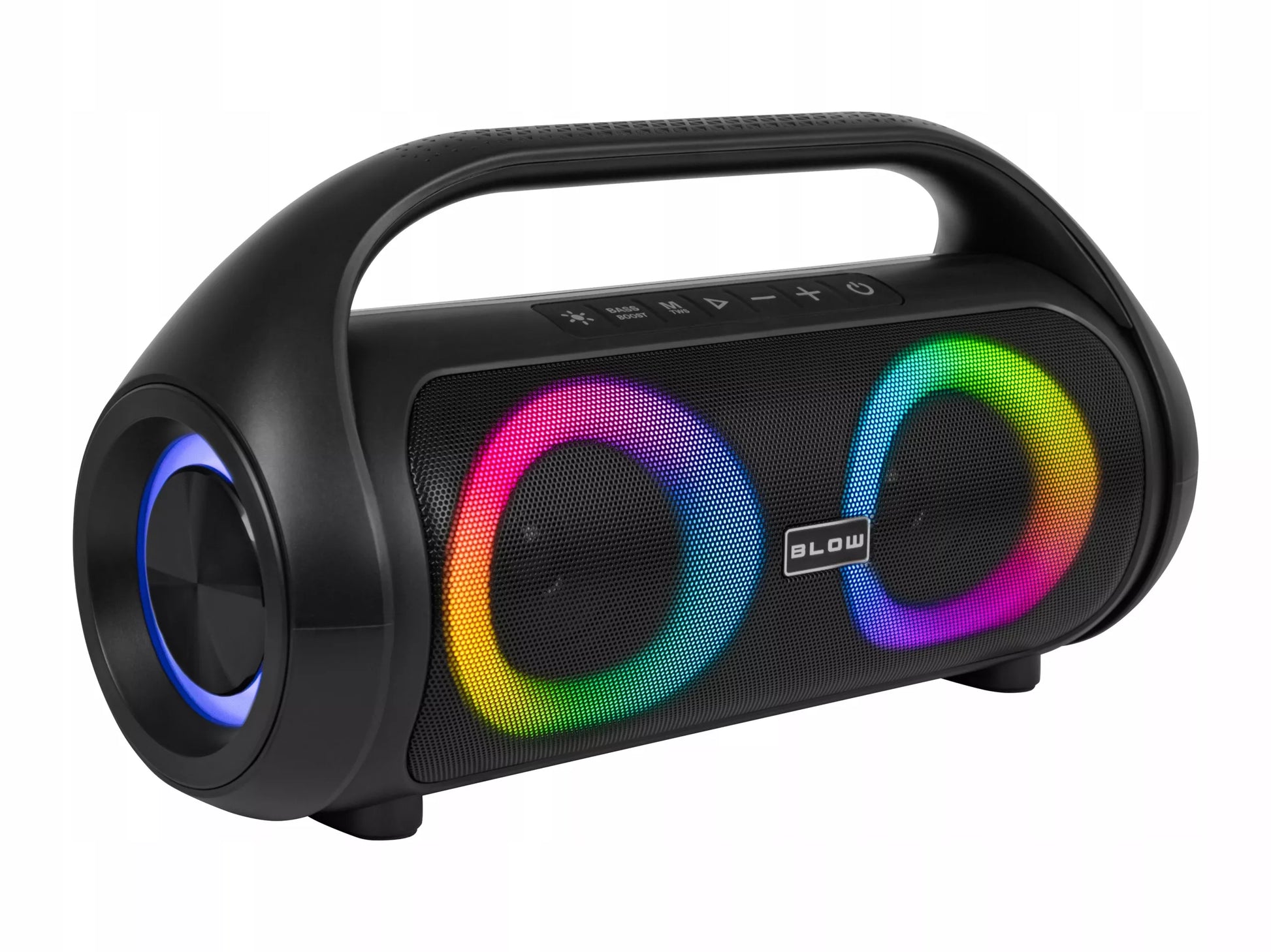 Nešiojamas belaidis vandeniui atsparus IPX5 Bluetooth garsiakalbis su FM radiju, USB ir RGB