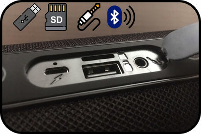 Nešiojamas Belaidis Bluetooth Garsiakalbis USB SD AUX FM Radijas Bokso Tipo Kolonėlė